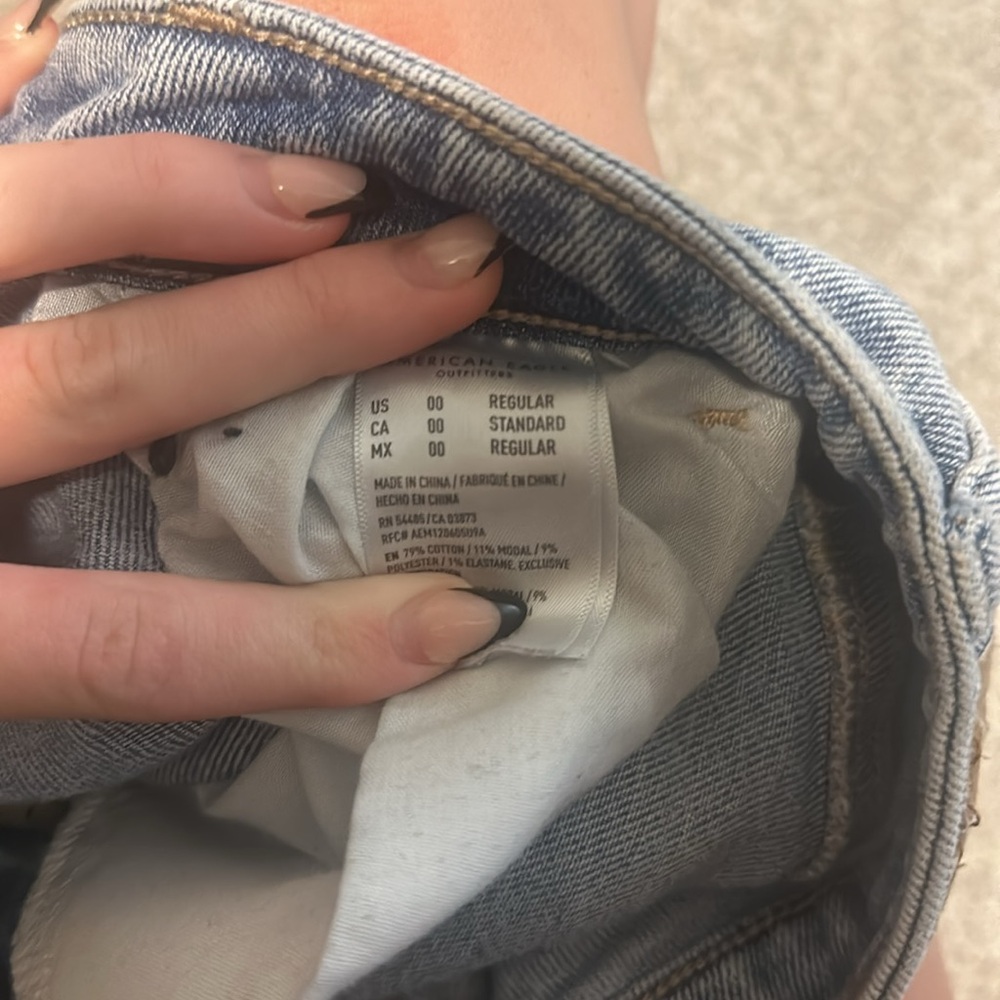 American Eagle Jeans, Straight leg, 00 - Picture 3 of 4